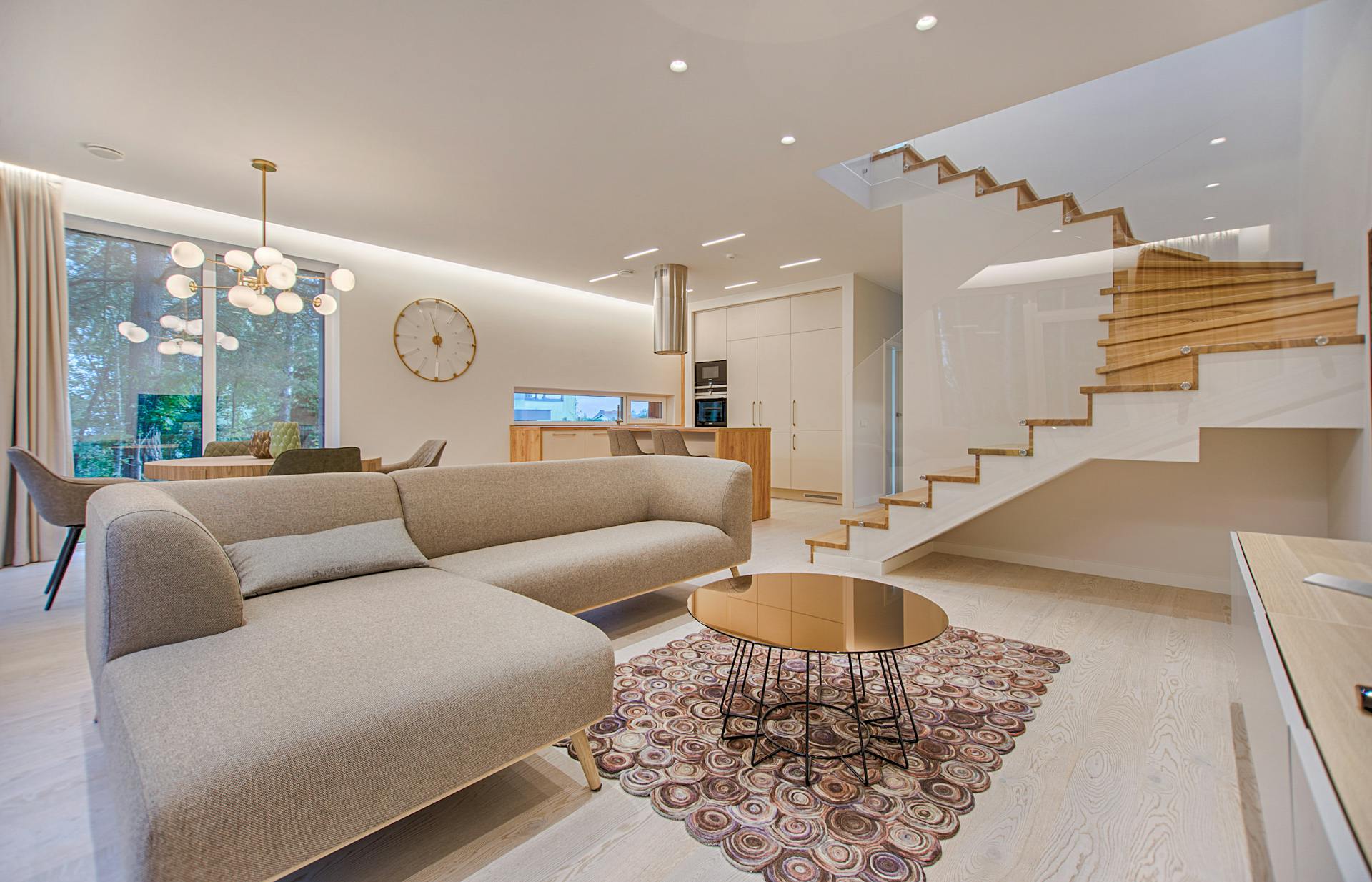 Luxury villa interior with elegant design