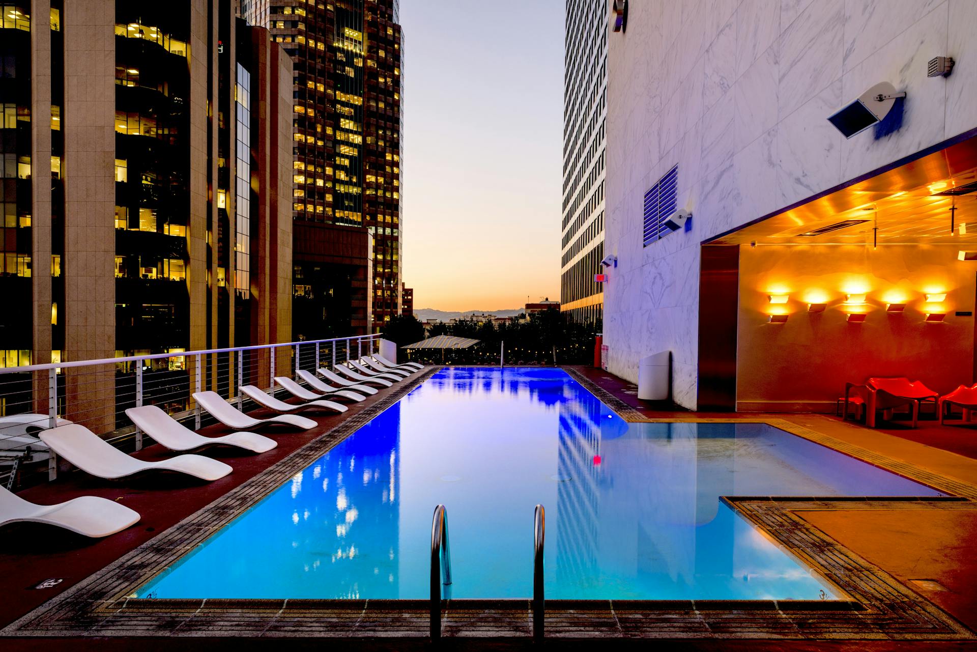 Pool and resort area